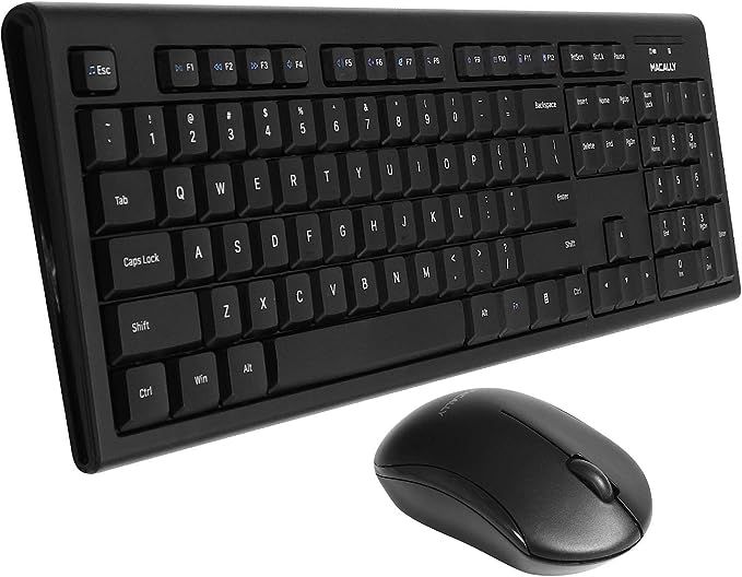 Macally Wireless Keyboard and Mouse Combo Bundle for PC, Desktop Computer, Laptop, Notebook, Chro... | Amazon (US)