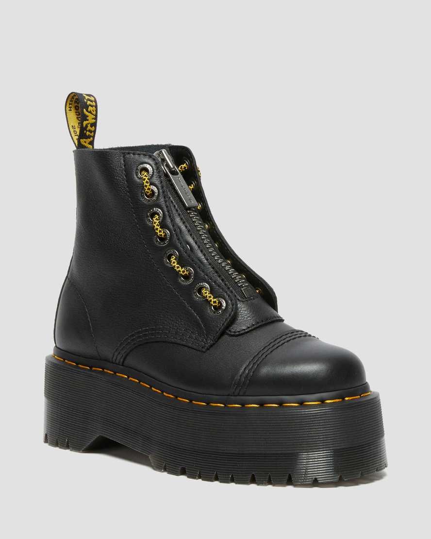 Sinclair Max Pisa Leather Platform Boots | Dr Martens (UK)