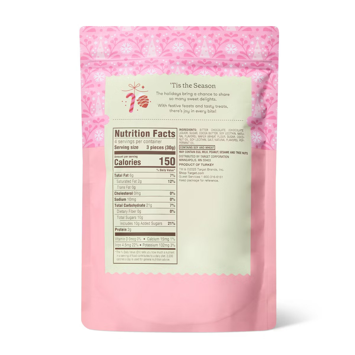 Christmas Peppermint Dark Chocolate Mini Waffle Cones - 4.23oz - Favorite Day™ | Target