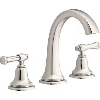KOHLER Florez Vibrant Polished Nickel Widespread 2-Handle WaterSense Bathroom Sink Faucet with Dr... | Lowe's