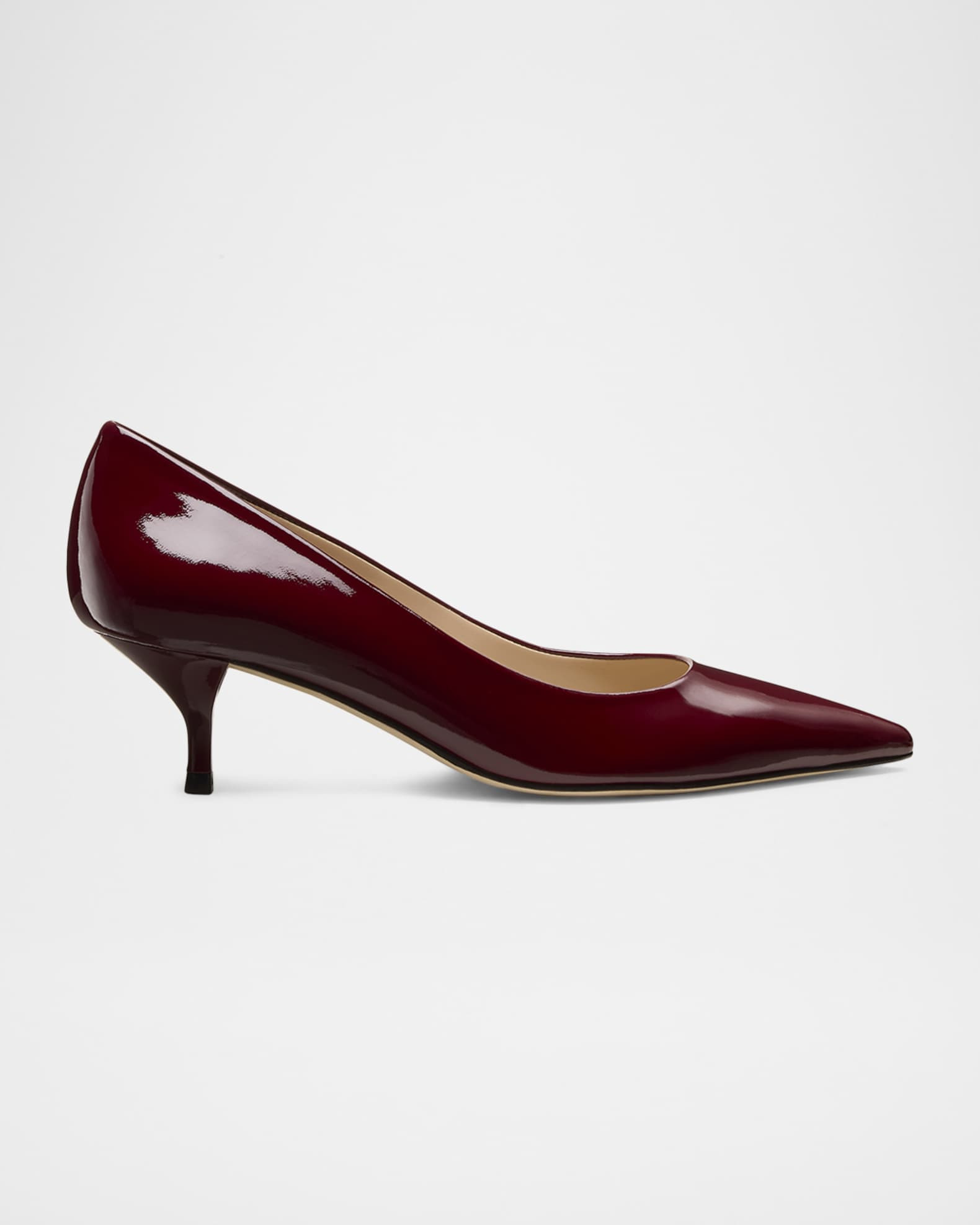 Stuart Weitzman 50mm Stuart Power Patent Leather Pumps | Neiman Marcus