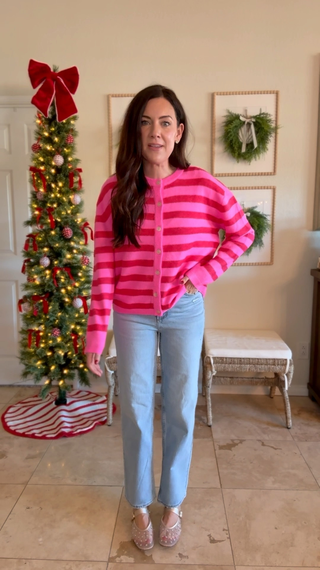 Target jeans on sale—wearing a 2 regular
Medium in new target sweater


#LTKHoliday #LTKFindsUnder50 #LTKSaleAlert
