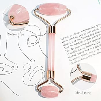 Jade Roller & Gua Sha, Face Roller, Facial Beauty Roller Skin Care Tools, BAIMEI Rose Quartz Mass... | Amazon (US)