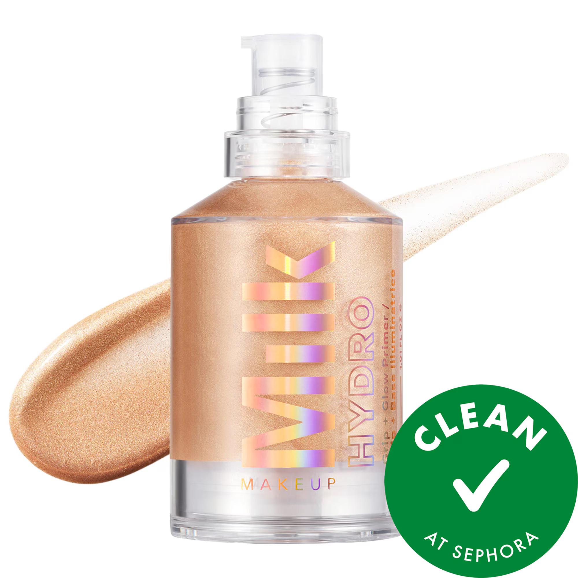 Milk Makeup Hydro Grip + Glow Illuminating Primer with Light-Reflecting Pearls 1 oz / 30 mL | Sephora (US)