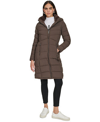 Women's Hooded Puffer Coat | Macy's