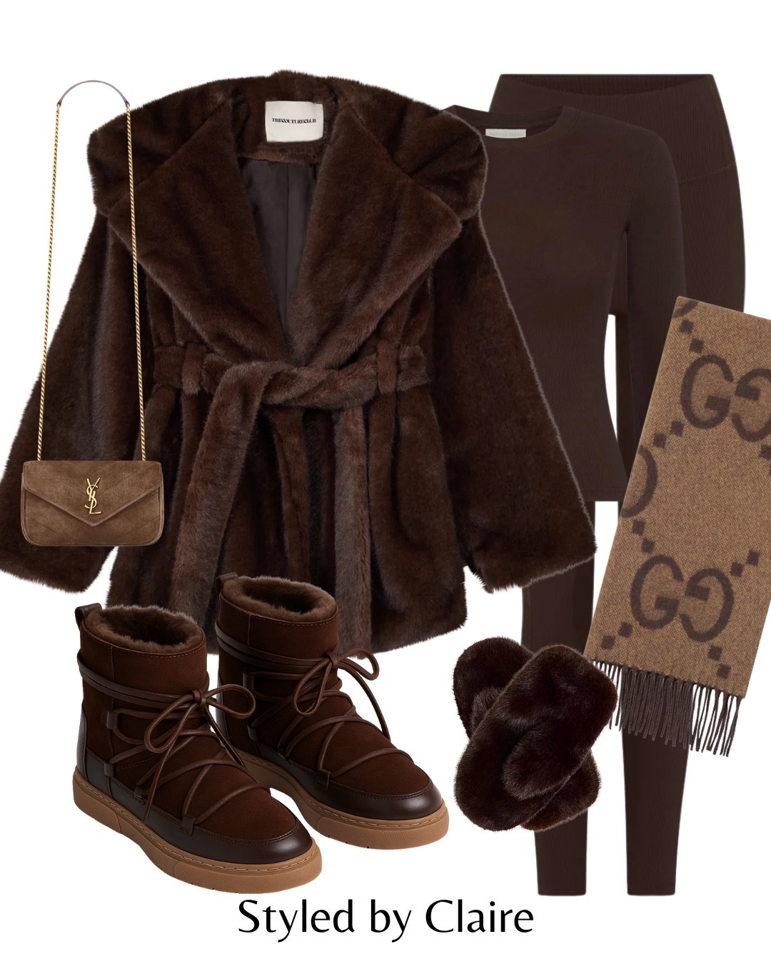 City Break in NYC🐻🐻🐻
Use code BFCLAIRE for free shipping sitewide at LOVALL
Tags: tie belt faux fur coat jacket couture club chocolate brown chunky cashmere turtleneck knit jumper sweater leggings fluffy mittens gloves Teddy warm lined moon boots Teddy suede bag ysl fashion Christmas markets winter wonderland festive cozy snow 

#LTKwinter #LTKstyletip #LTKshoes
