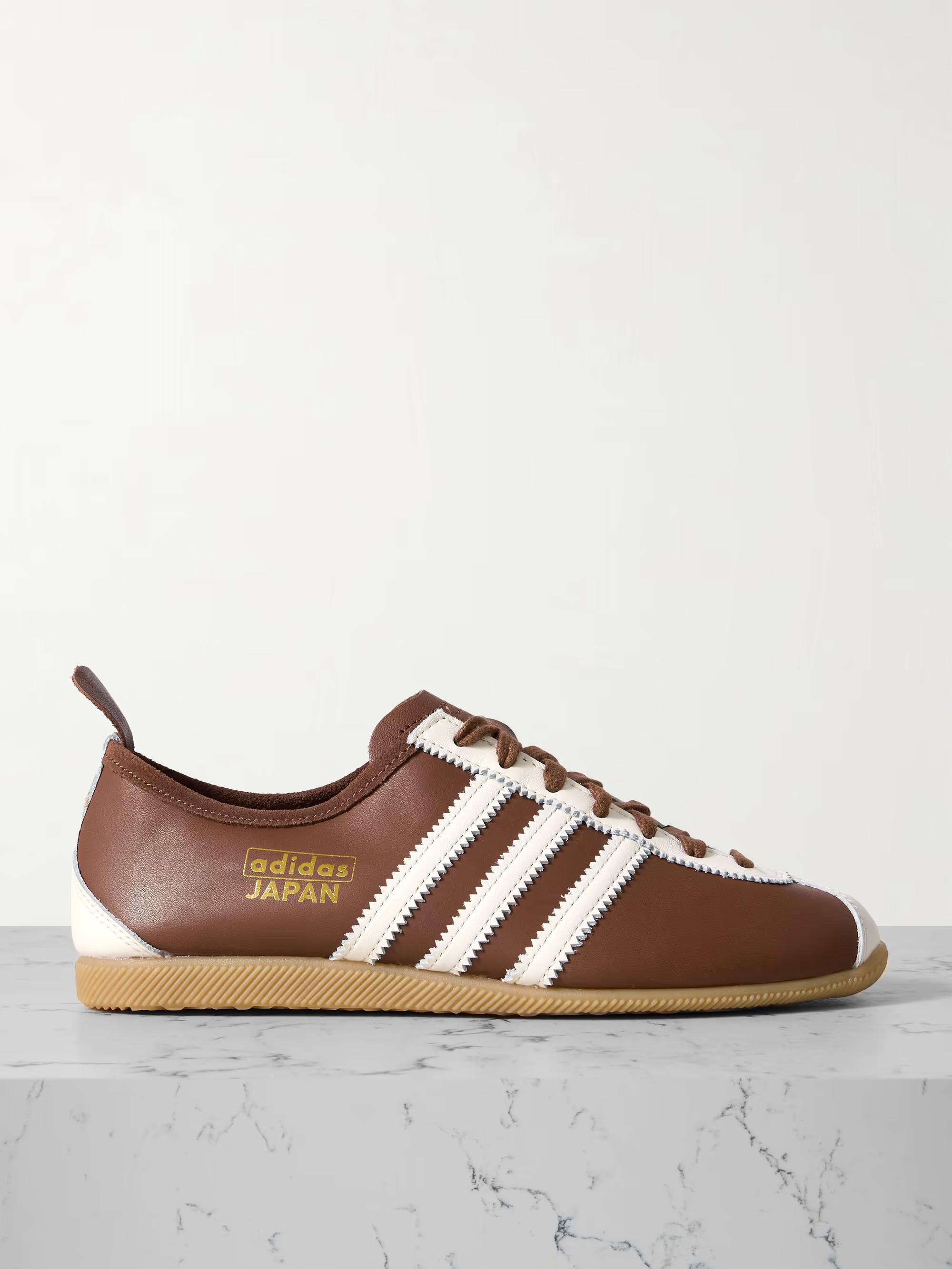 Japan suede-trimmed leather sneakers | NET-A-PORTER (UK & EU)