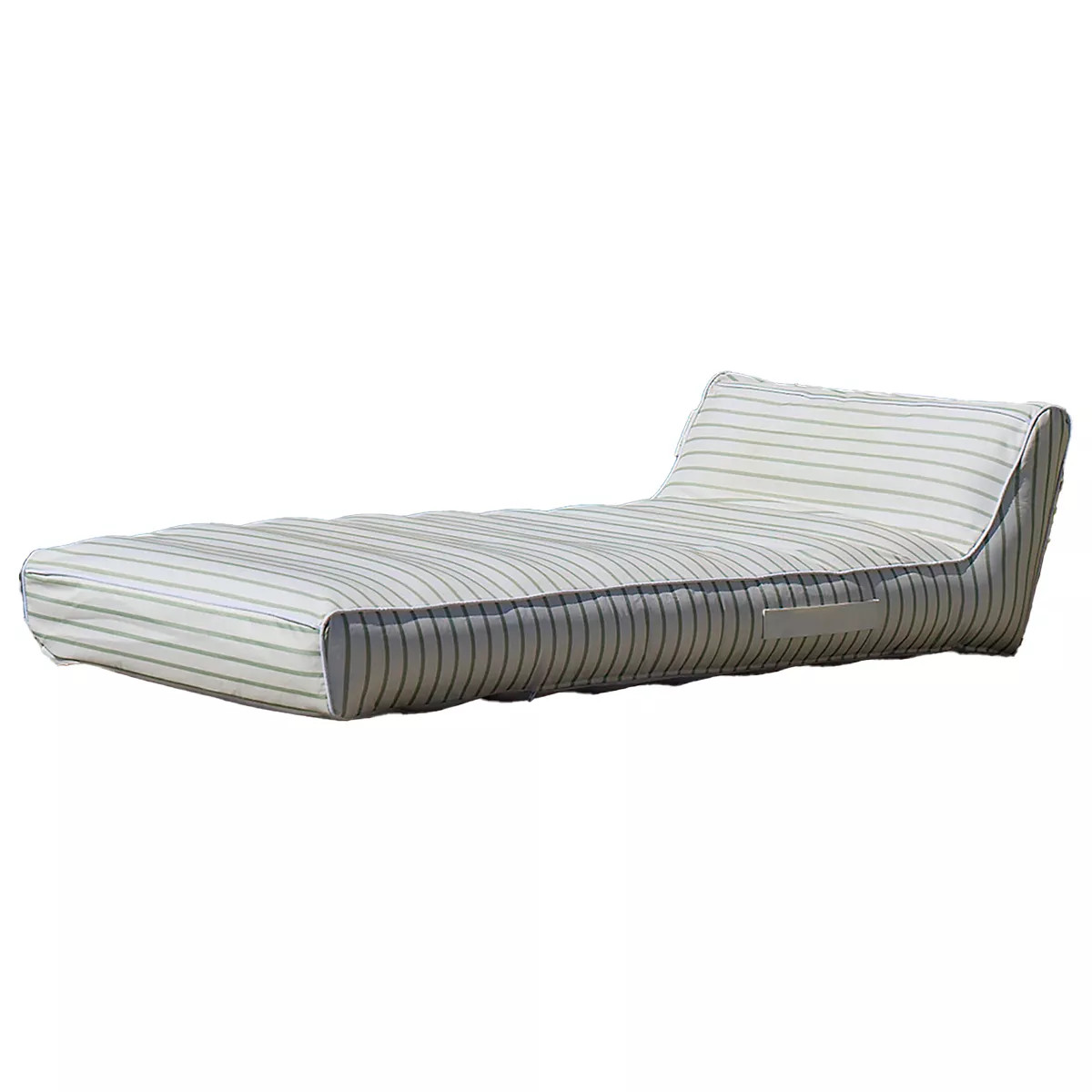 Sunnylife Luxe Lie-On Lounger - La Palma Sage Stripe - Inflatable Pool Float | Target
