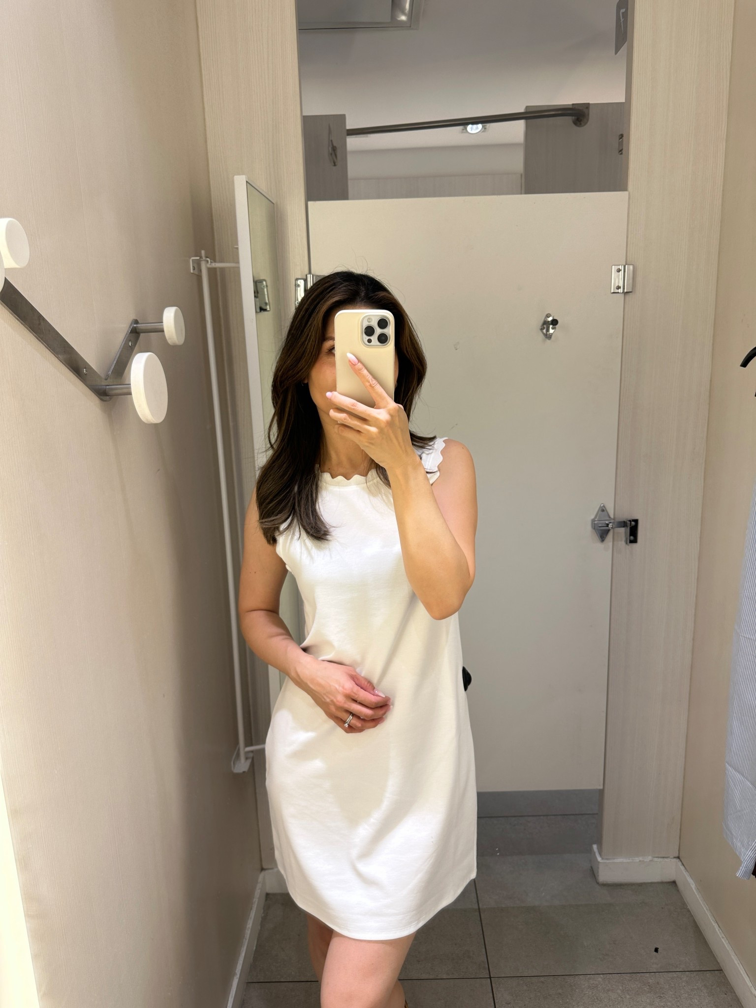 LWD 🤍🤍🤍
The scallop detail is so cute 

#LTKpartywear #LTKmens #LTKmodest