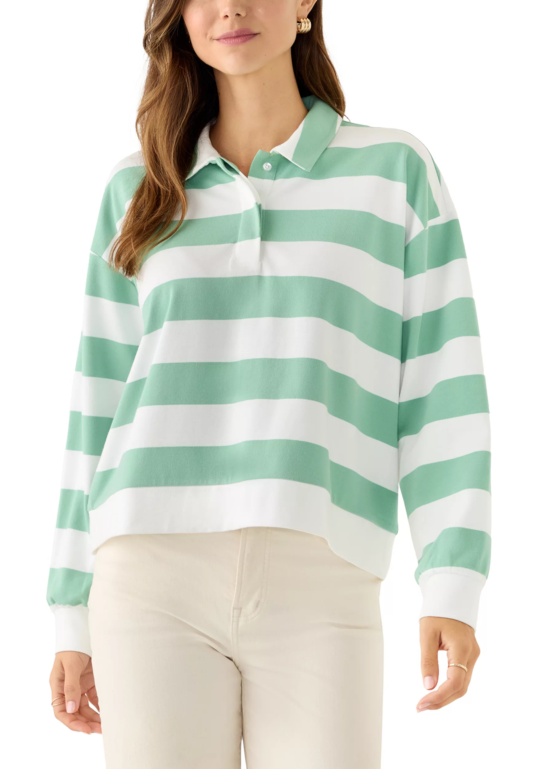 Women's Long Sleeve Rugby Top | Belk