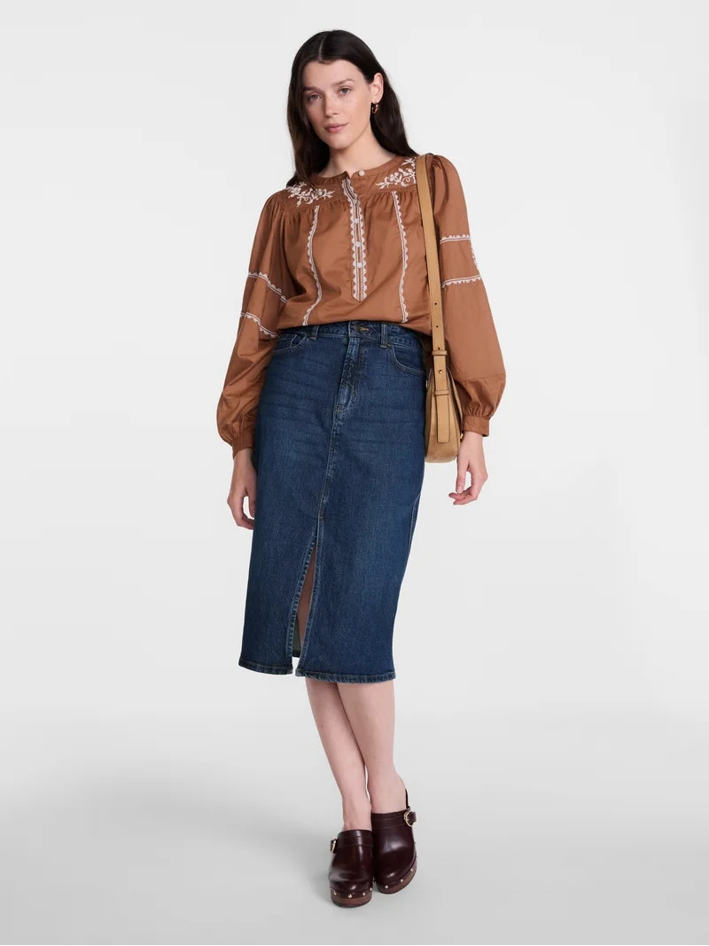 Scenario Women's Denim Skirt, Sizes 0-20 | Walmart (US)