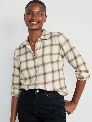 Relaxed Classic Flannel Shirt for Women | Old Navy (US)