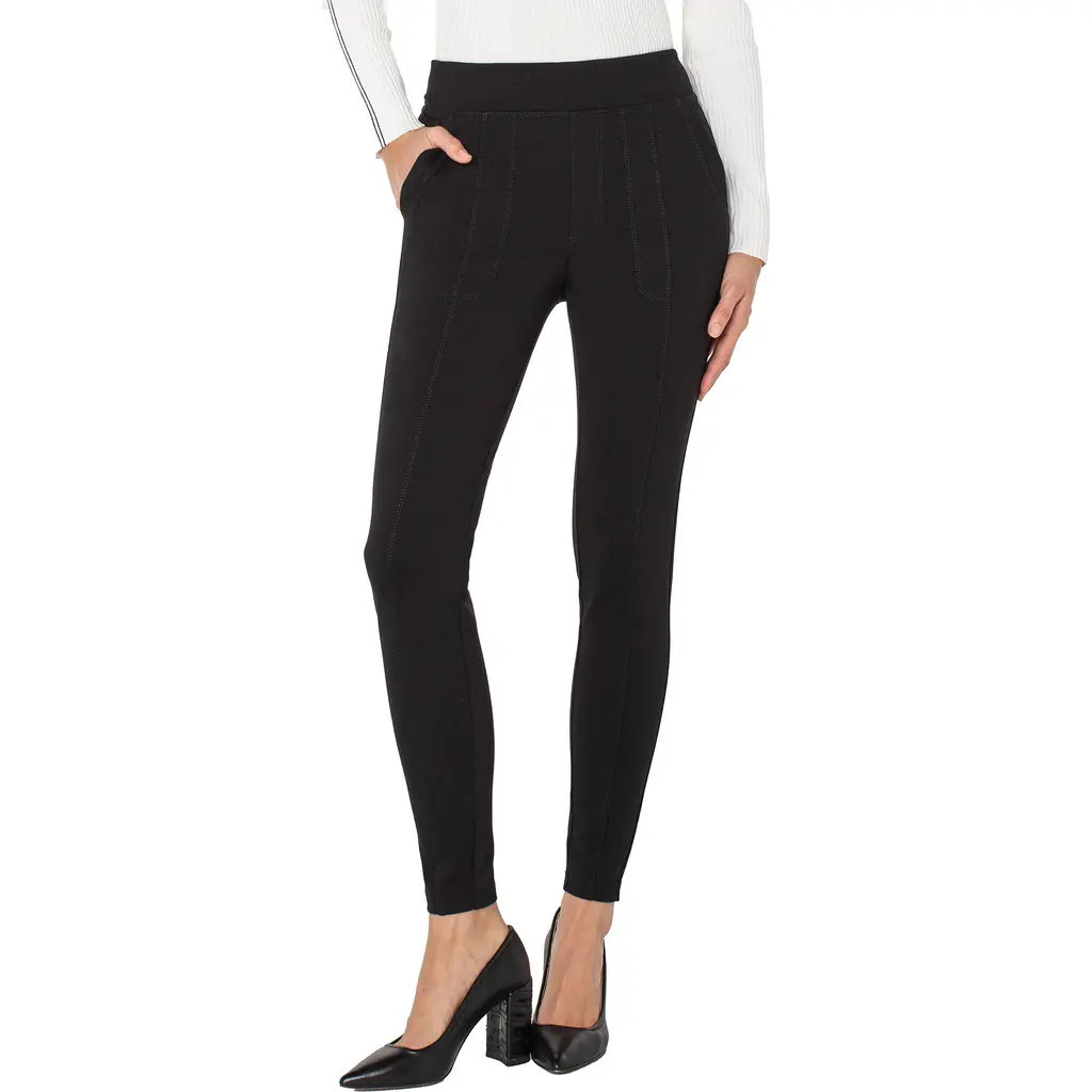 Liverpool Los Angeles Nikki Pocket Leggings in Black at Nordstrom, Size X-Large P | Nordstrom
