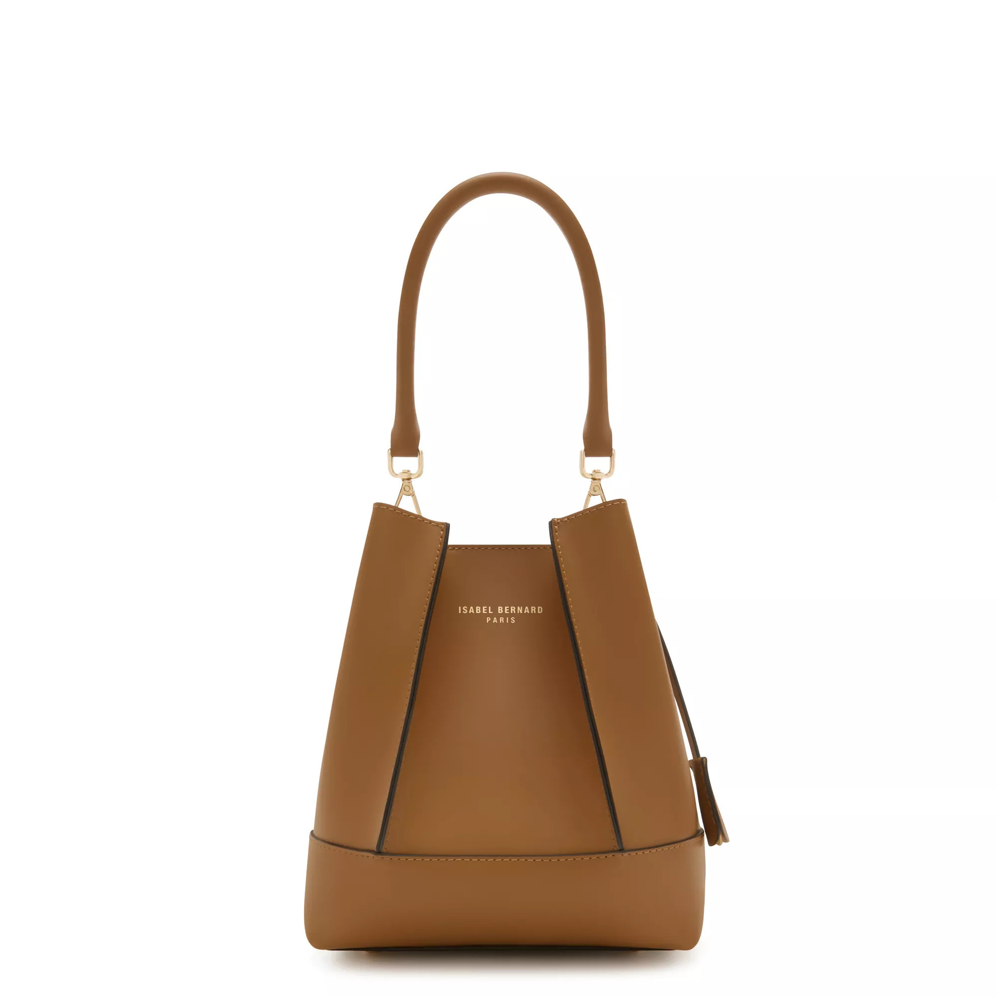 Isabel Bernard Isabel Bernard Femme Forte Minette Camel Kalbslede Braun | Buideltas | Fashionette (NL)