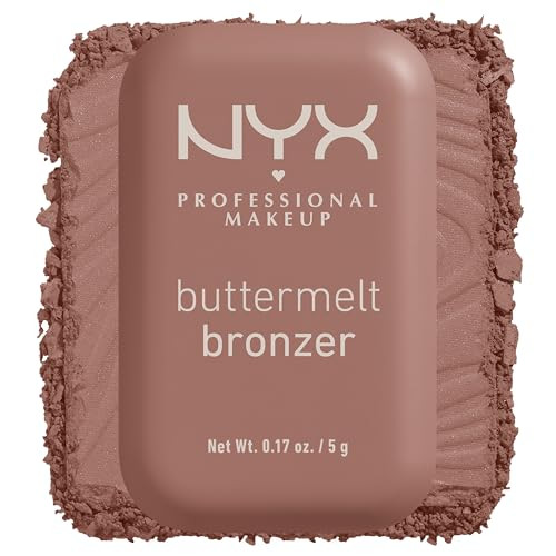 NYX PROFESSIONAL MAKEUP Matte Buttermelt Bronzer, Longwear Face Makeup with Up to 12 Hours of Wear, Vegan Formula - All Butta'D Up (Light Medium Neutral) | Amazon (US)