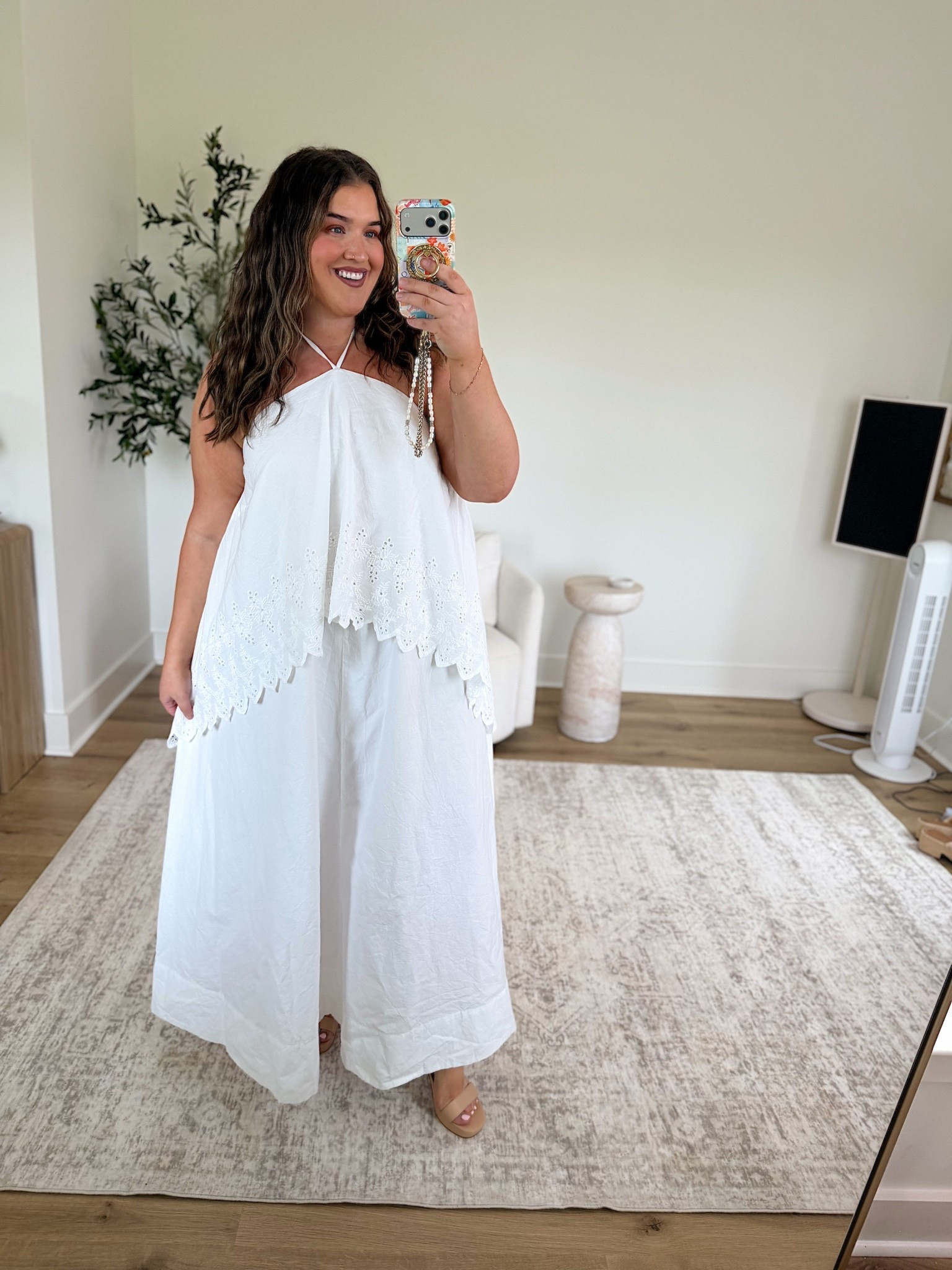 The most gorgeous white maxi dress 🤍✨ Flowy tiered halter neck style with eyelet details size 18. On sale!

#LTKootd #LTKPlusSize #LTKSaleAlert