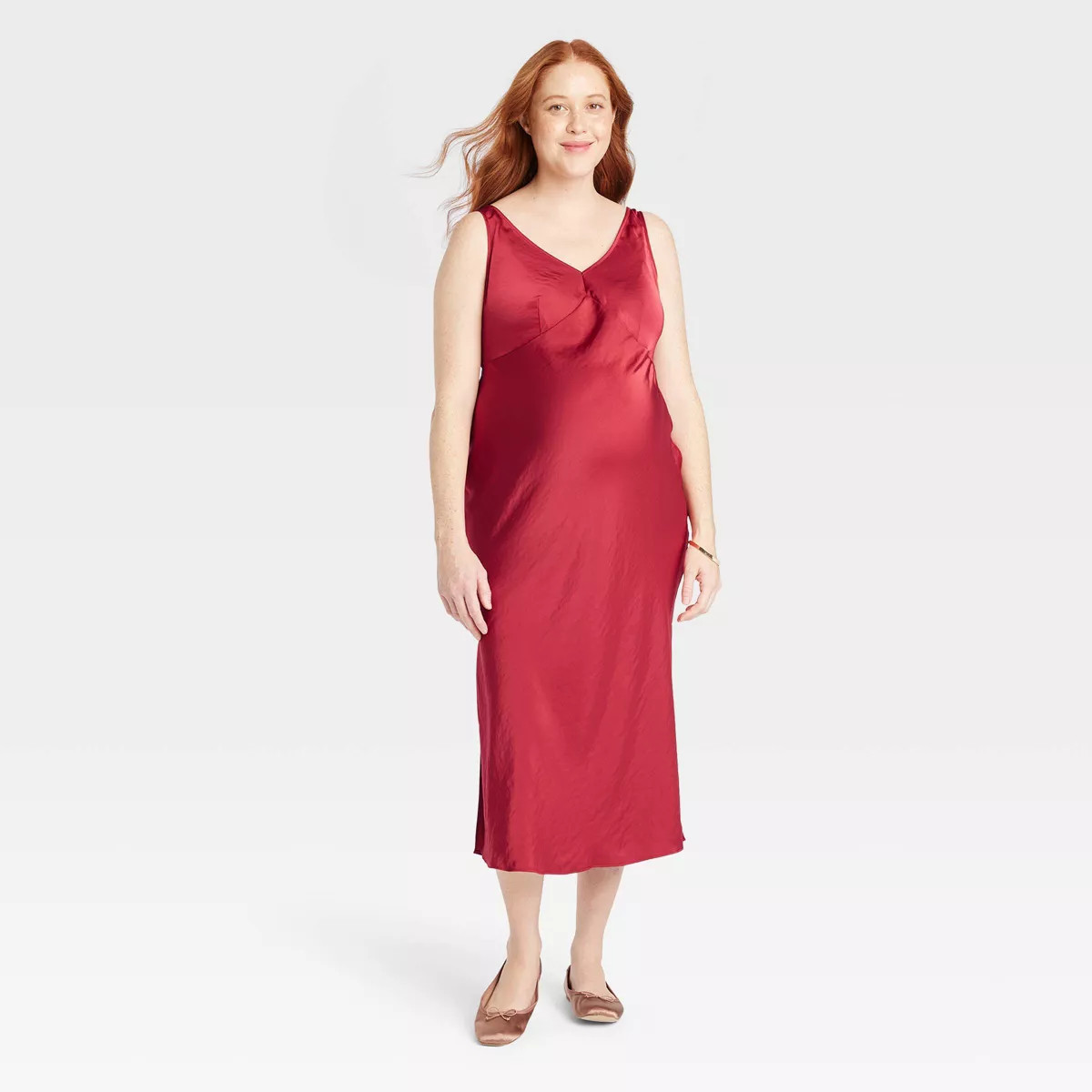 Slip Maternity Midi Dress - Isabel Maternity by Ingrid & Isabel™ | Target