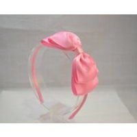 Pink Bow Headband/ Big Pink Satin Bow/ Girls Hair Accessories/ Adult Hair Accessories/ Pink Headband/ Flower Girl Headband. Pink Satin Bow | Etsy (US)