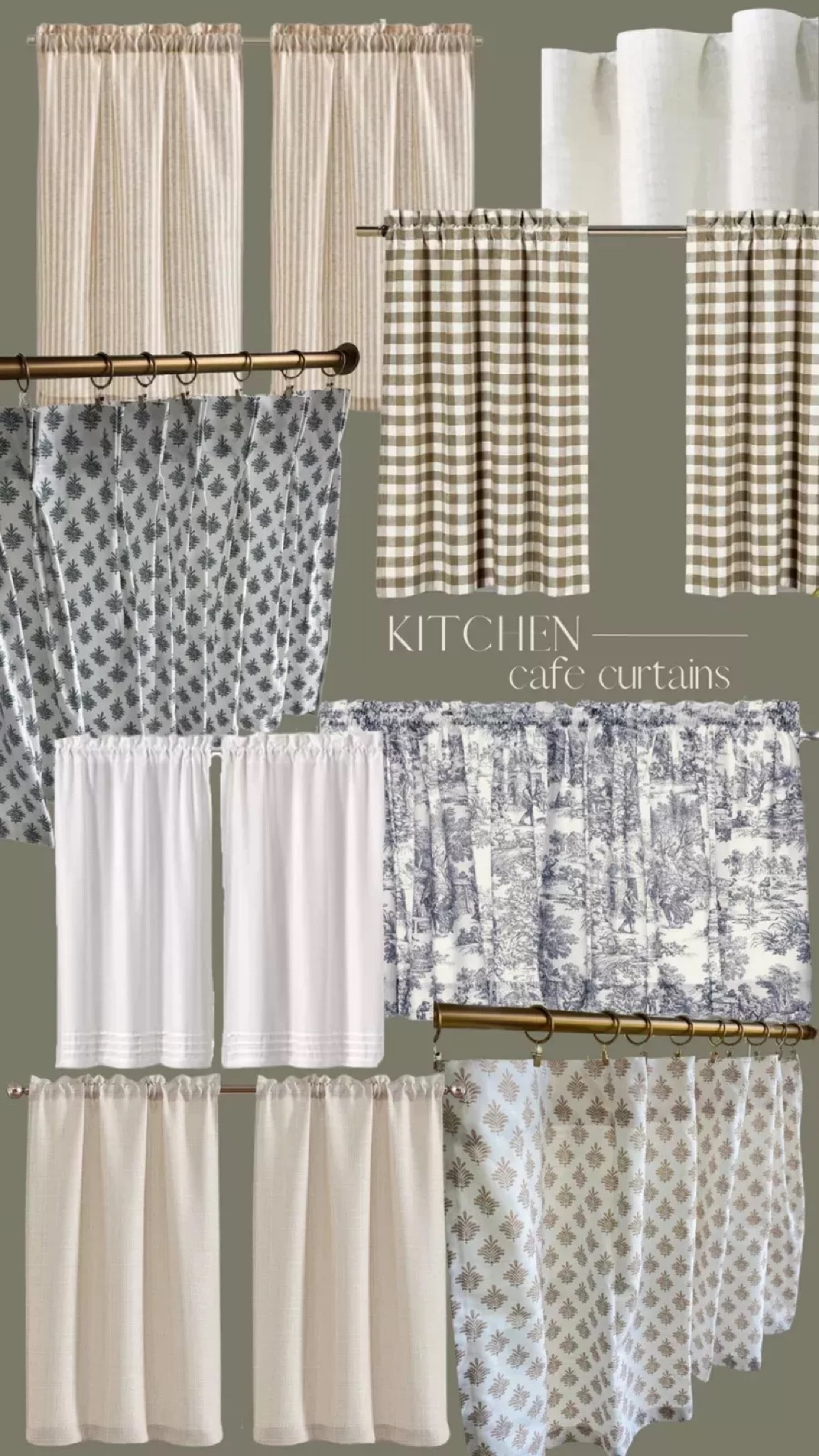 cafe curtains for the kitchen

#LTKhome #LTKunder50
