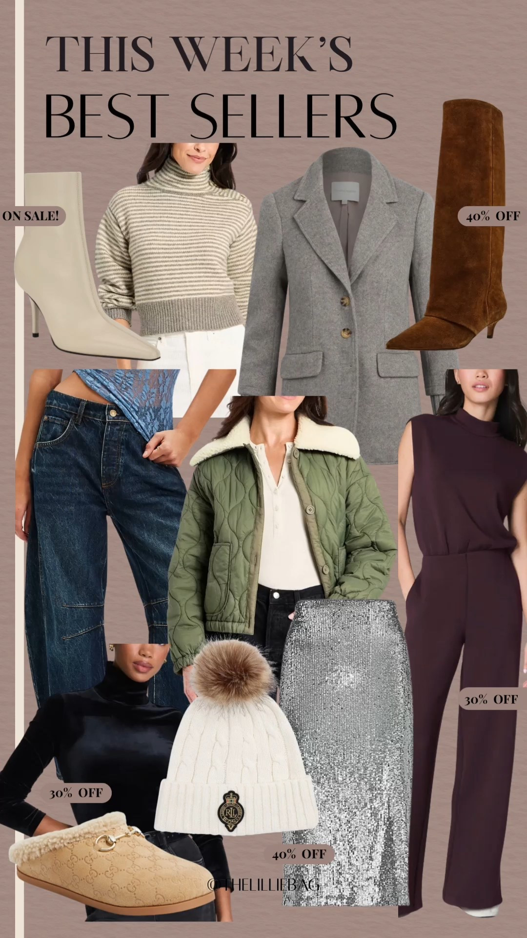 This weeks best sellers! Several items are on sale too!✨

Sweater. Holiday party. Winter. Outerwear. Jeans. Denim  

#LTKSeasonal #LTKFindsUnder100 #LTKFindsUnder50