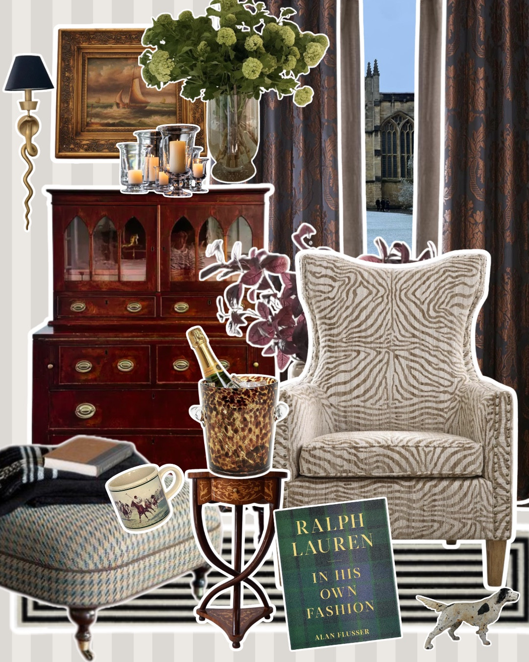 Rich color combo featuring a mix of antiques, vintage Ralph Lauren, and new pieces to compliment ✨#ralphlauren #antiquehome #vintagehome #cozyhome

#LTKFallSale #LTKHome #LTKSeasonal