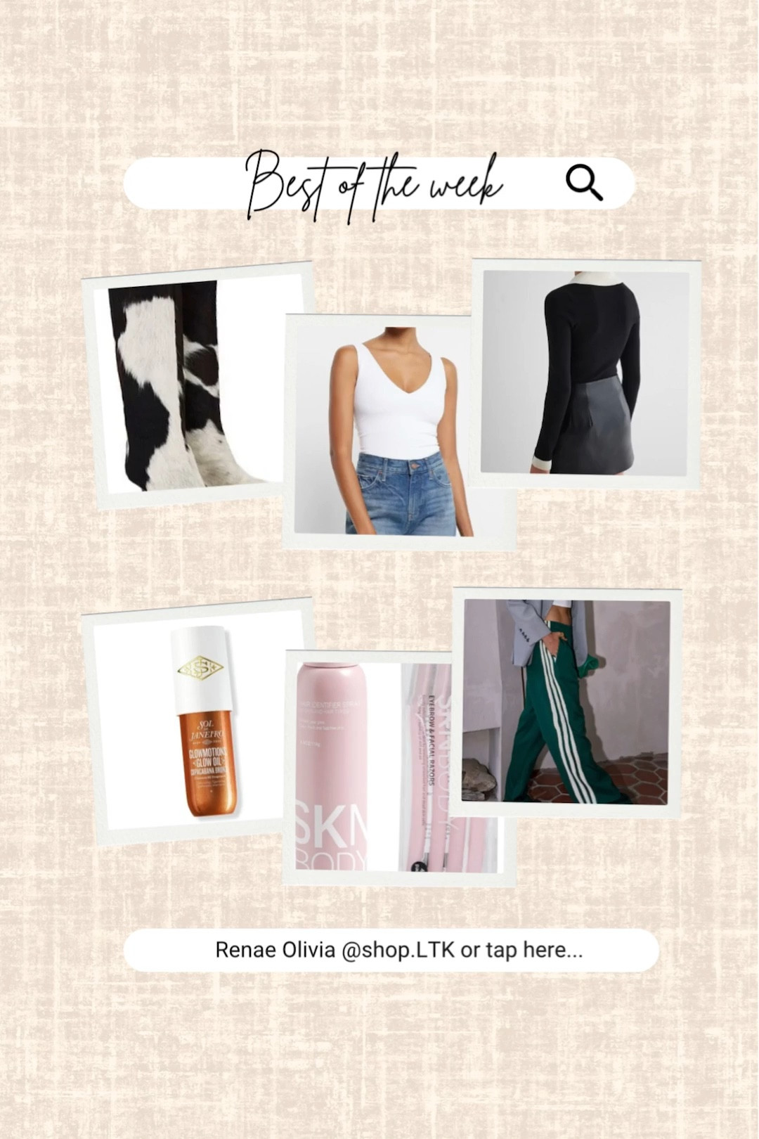 Best of the week! 

Boots, skirt, glow oil, hair identifier spray, pants, tank

#LTKootd #LTKselfcare #LTKSeasonal