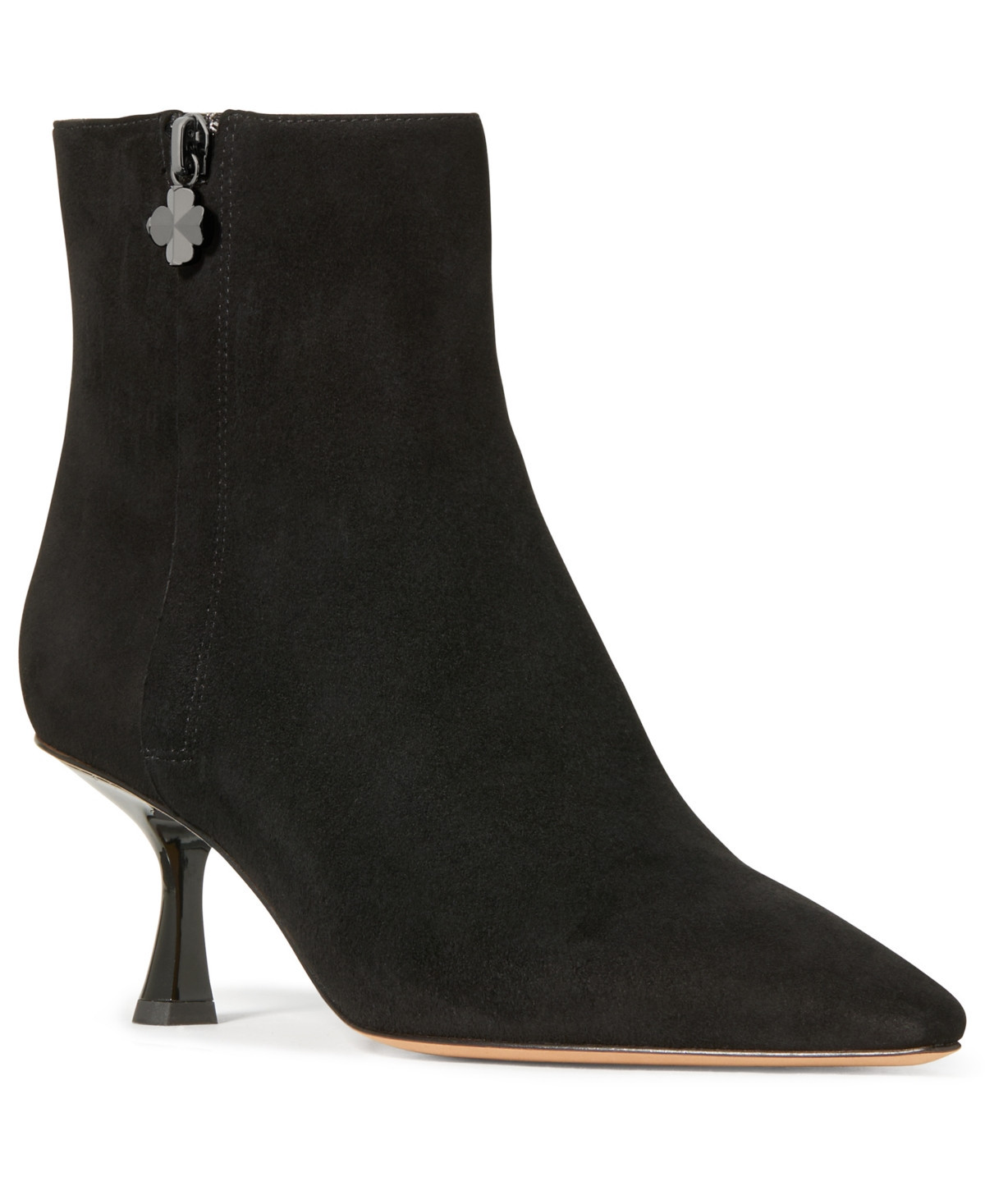 kate spade new york Women's Adele Stiletto Suede Booties - Black Suede | Macy's