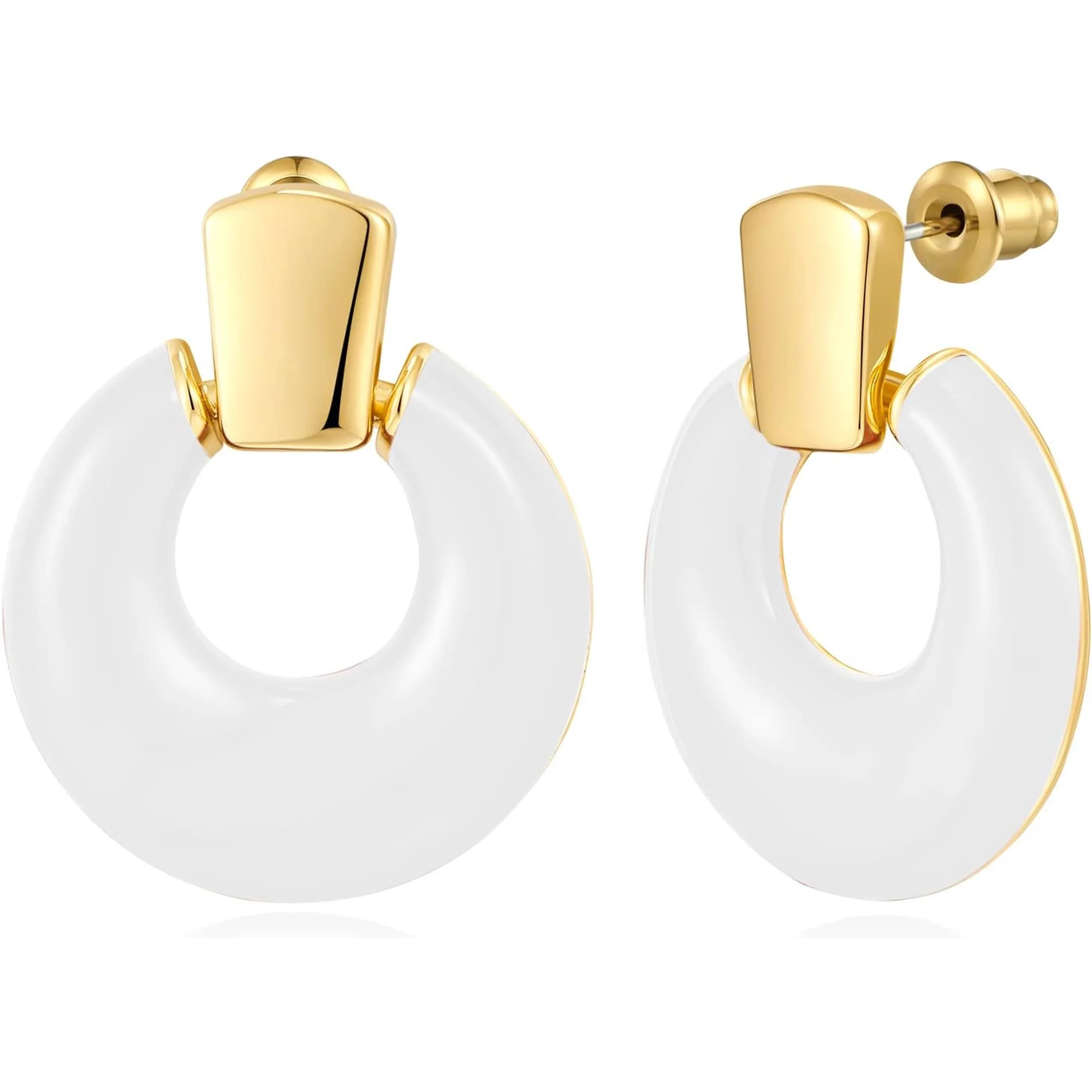 Gold Silver Hoop Dangle Earrings For Women Statement Retro Earrings Multiple Styles Jewelry For B... | Walmart (US)