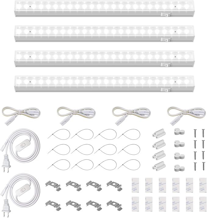 Barrina Grow Lights for Indoor Plants, 5000K White Full Spectrum Grow Light, 1ft Plant Growing La... | Amazon (US)