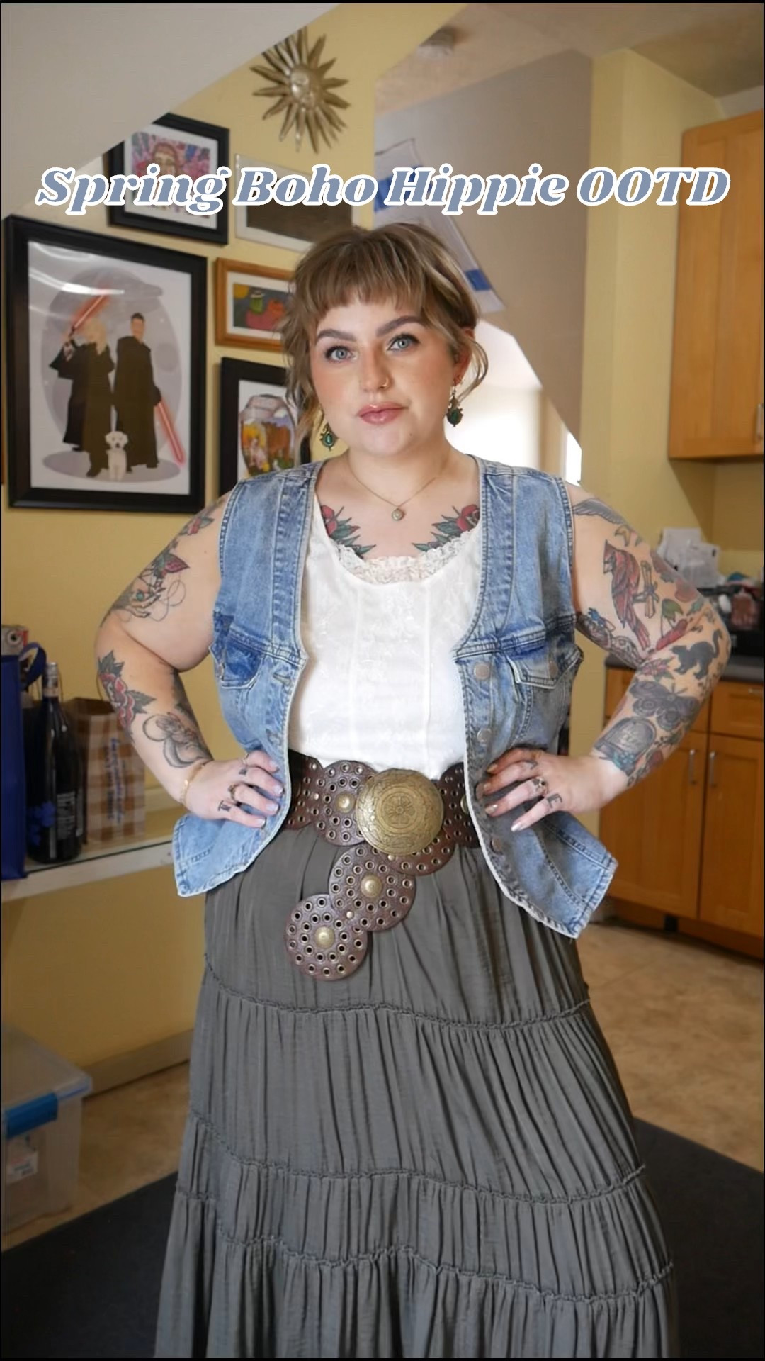 Do you like the outfit with or without the denim vest? 

#LTKPlusSize #LTKFindsUnder50