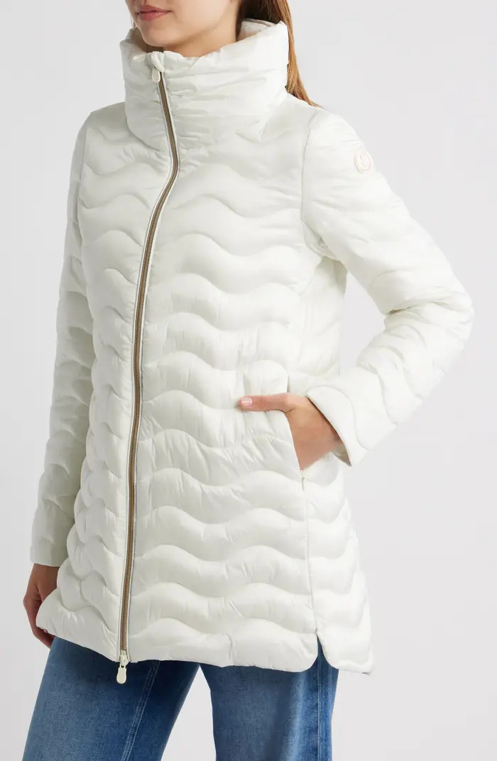 Livette Wavy Quilted Water Repellent Puffer Jacket | Nordstrom