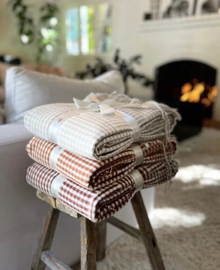 Checked Gingham Throw | The Styled Collection