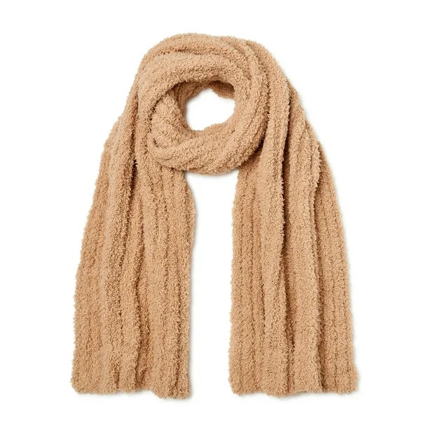 Time And Tru Cozy Ribbed Scarf - Walmart.com | Walmart (US)