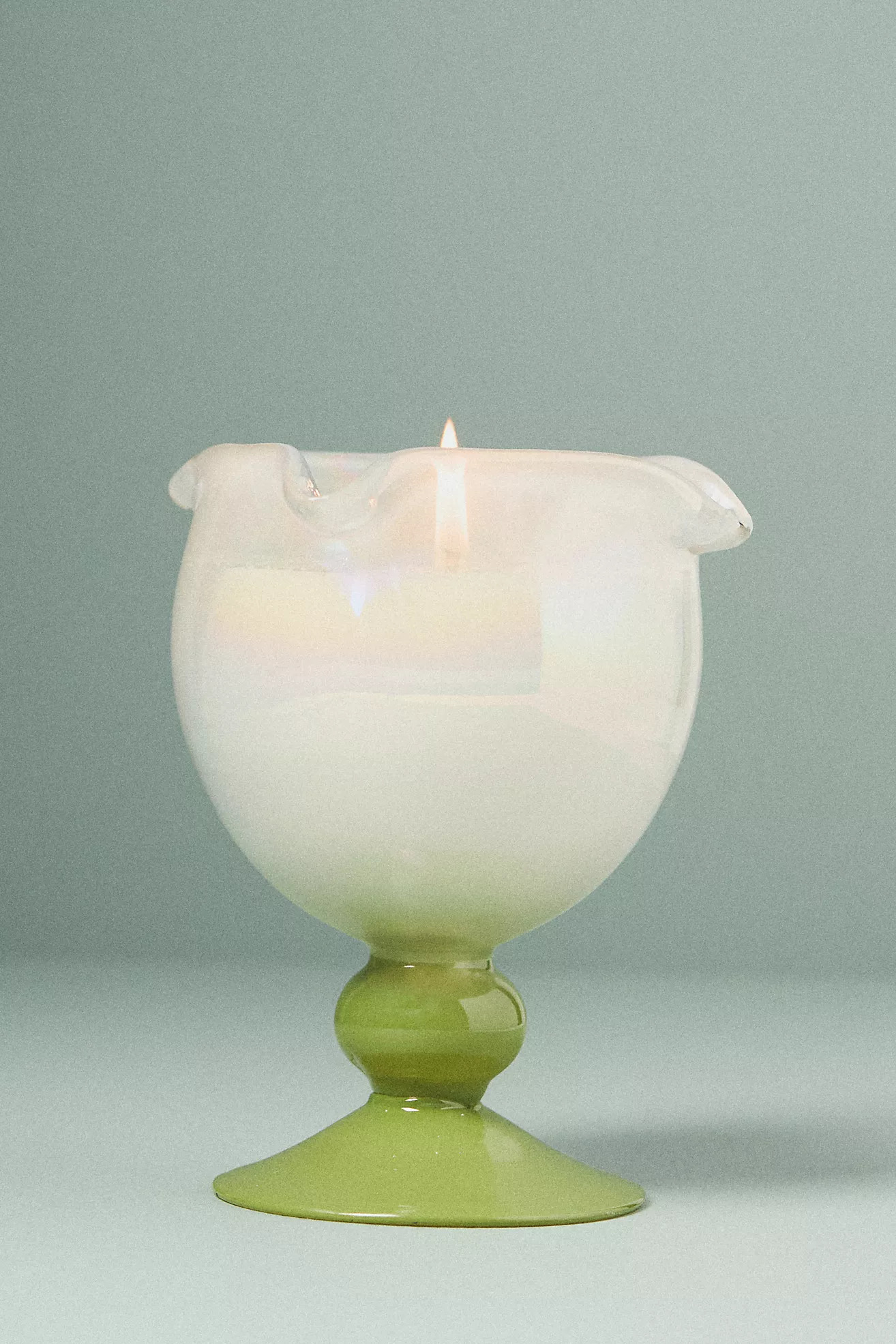 Tula Floral Tulip Fields Pedestal Candle | Anthropologie (US)