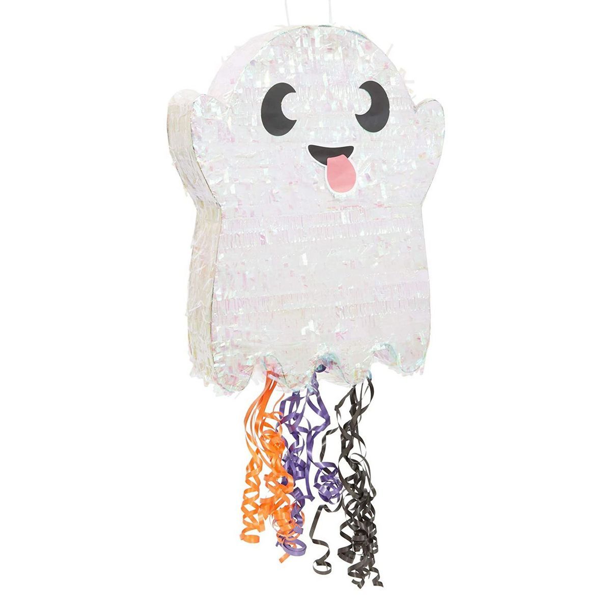 Spooky Central Cute Ghost Pull String Pinata for Halloween Party Supplies, Iridescent, Small, 17 ... | Target