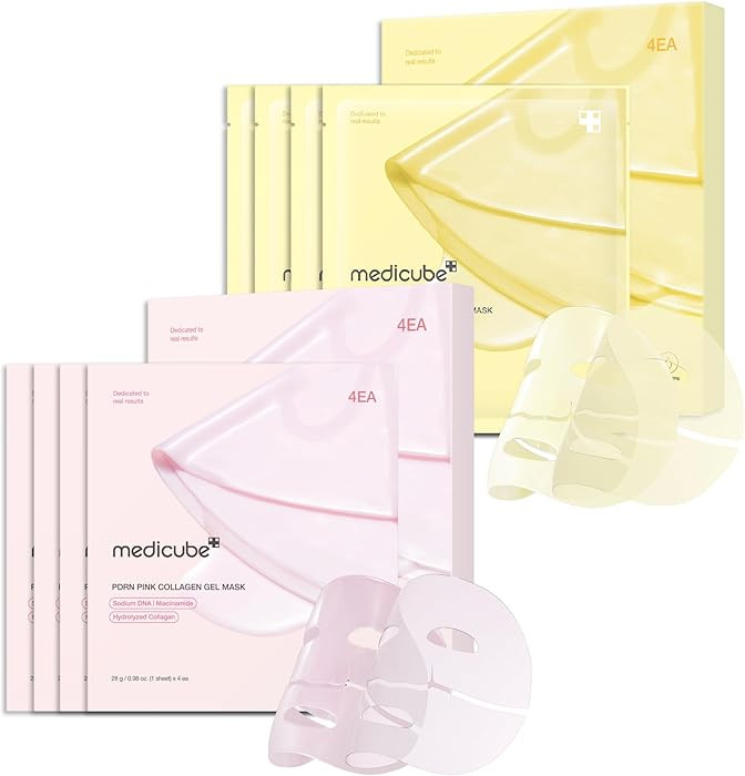 medicube Color-Changing Jelly Mask Set For Uneven Skin Tone & Radiant Glow: Salmon DNA PDRN pink ... | Amazon (US)
