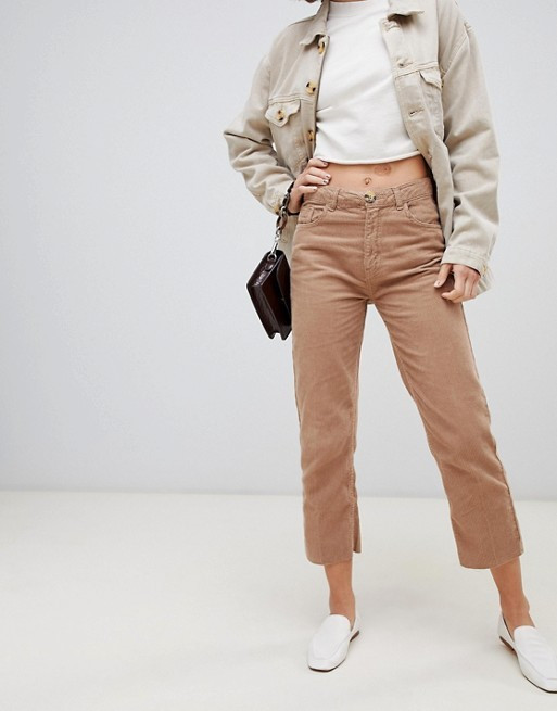 Stradivarius STR cord straight leg pants | ASOS US