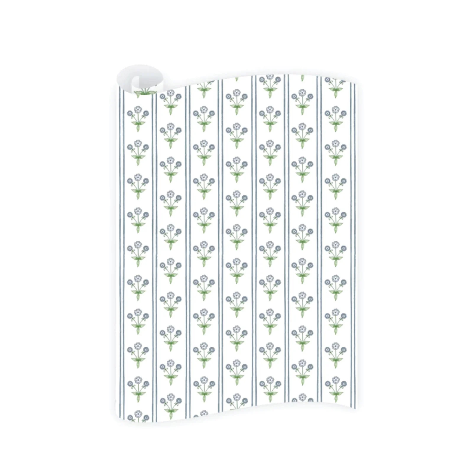 Flora Blue Wrapping Paper Roll | Brooke and Lou