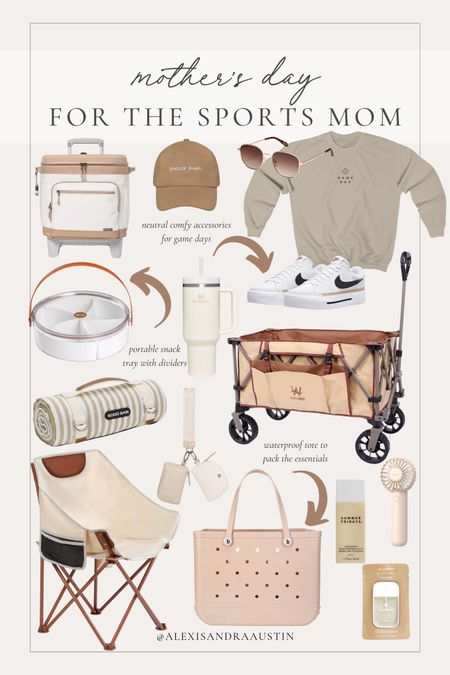 Mother’s Day gift guide for the sport’s mom! Neutral essentials for long game days or any summer occasion 

Gift guide, Mother’s Day, collapsible wagon, Bogg bag, Nike, neutral sweatshirt,  cooler, Stanley, bag essentials, game day, sports mom, outdoor essentials, travel snack tray, outdoor blanket, portable fan, found it on Amazon, Target style, summer essentials, shop the look!

#LTKSeasonal #LTKGiftGuide #LTKstyletip