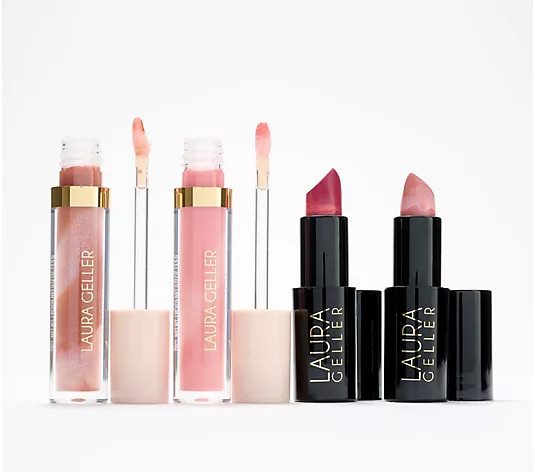 Laura Geller Italian Marble Kisses 4-Piece Collection - QVC.com | QVC