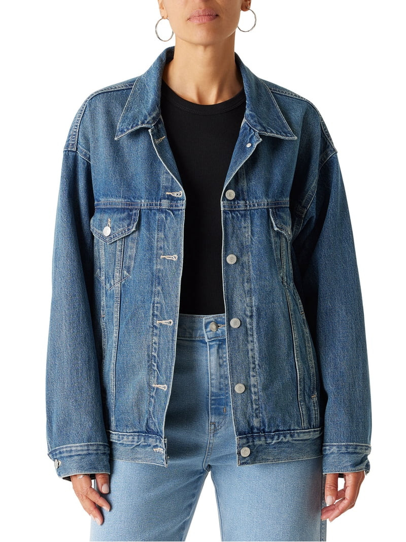 Levi Strauss Signature Women's Loose Trucker, Sizes XS-XXL | Walmart (US)