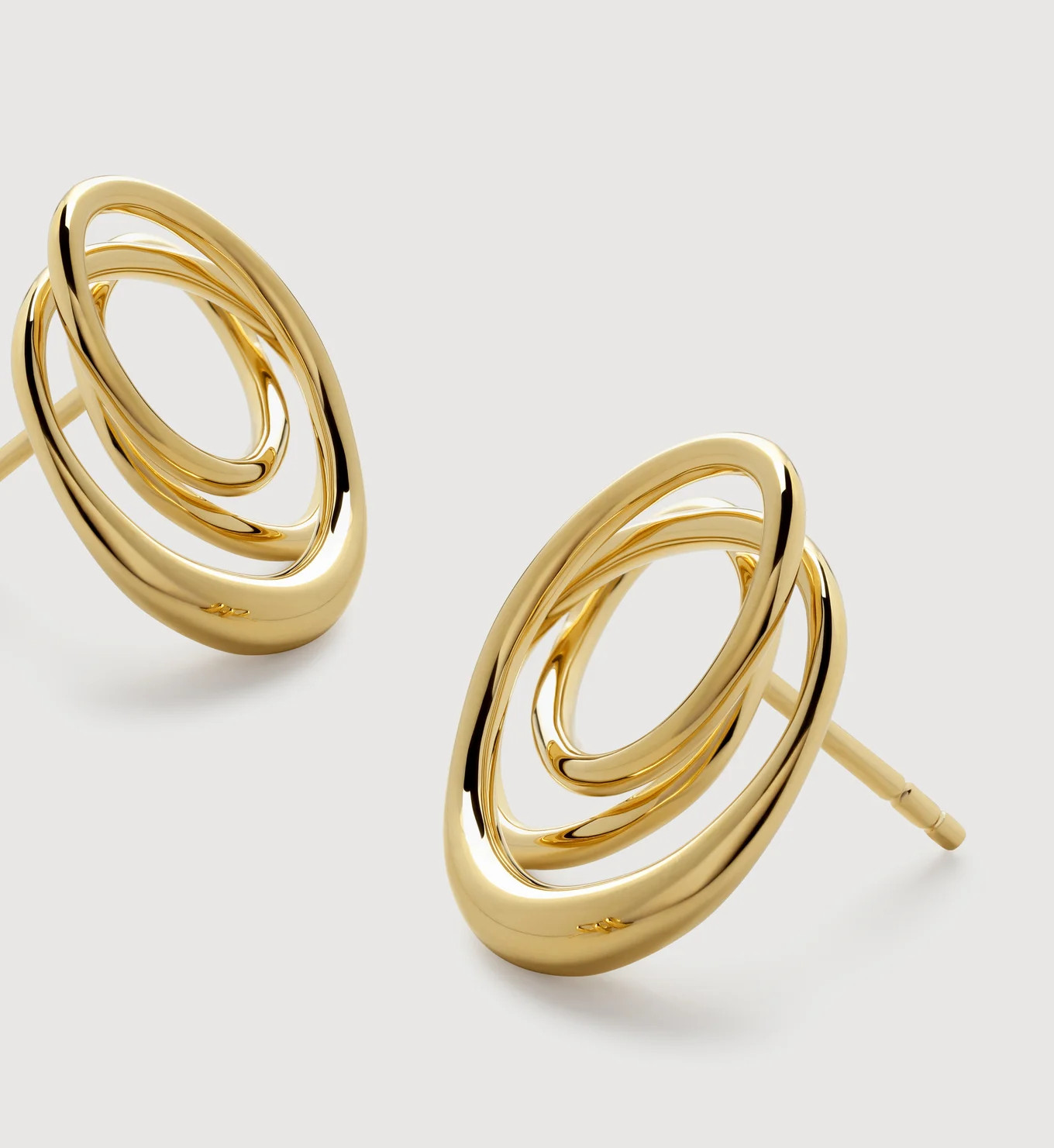 Nura Wrap Stud Earrings | Monica Vinader (Global)