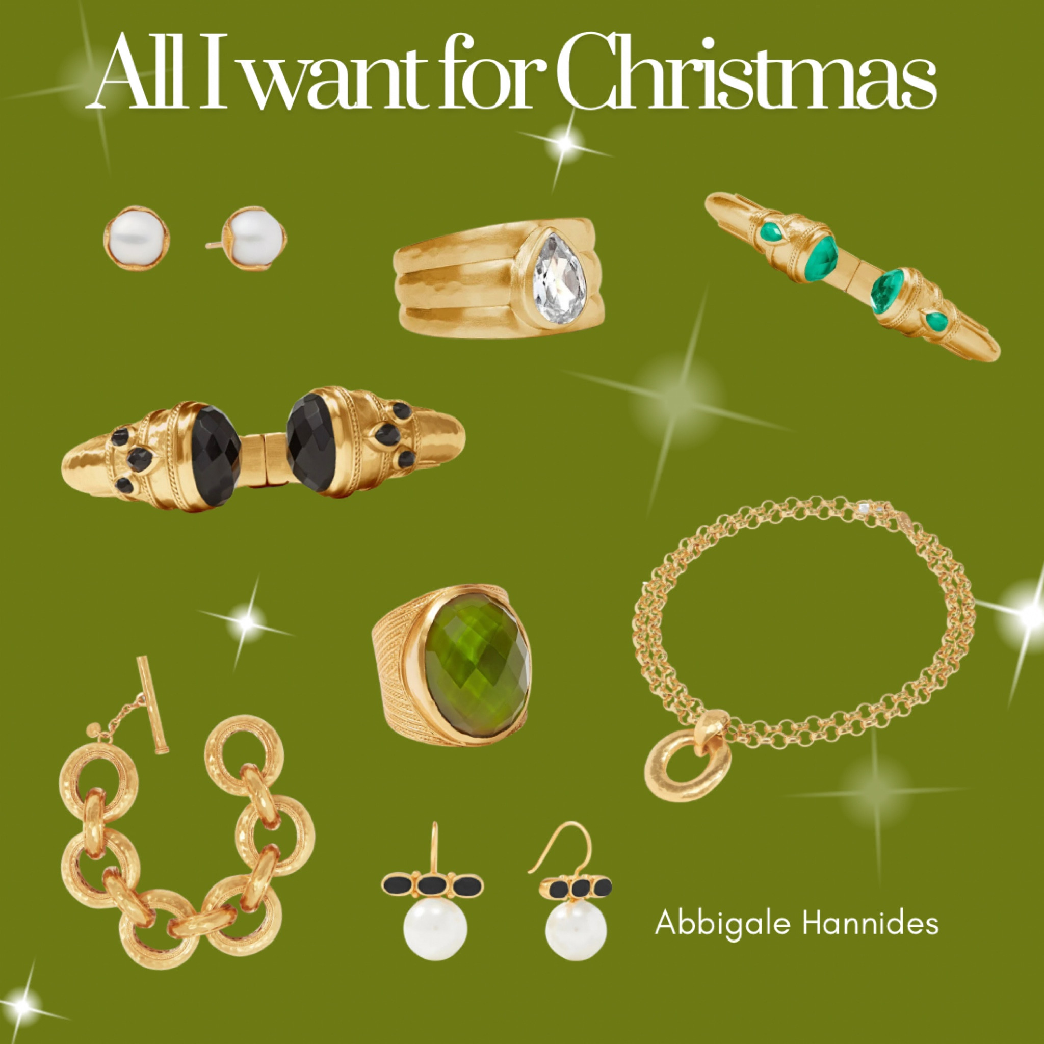 All I want for Christmas is… something sparkly! And classic! How about you? Loving these pieces from Julie Vos. So who wants to be my secret Santa? 
Jewelry, gemstones, gold jewelry, chunky bracelet, pearl earrings.

#LTKHoliday #LTKGiftGuide #LTKSeasonal