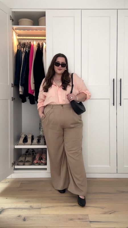 Plus size Dakota Johnson inspired wide-leg pant workwear look

Sizing: XL in shirt / 20 in pant / 3X in bodysuit & robe

#LTKplussize #LTKstyletip #LTKworkwear