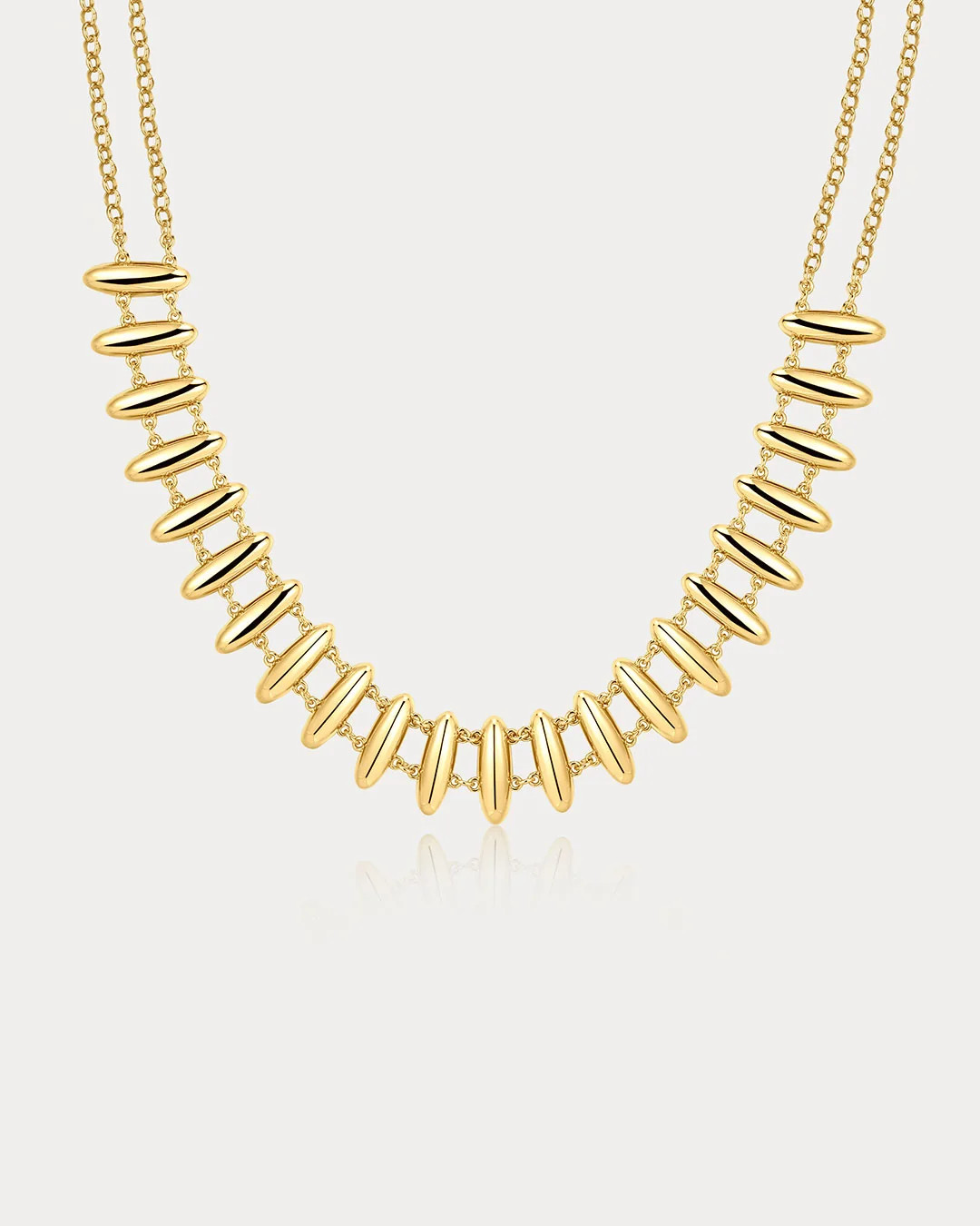 The Milan Bead Stud Necklace | Luv Aj Inc.