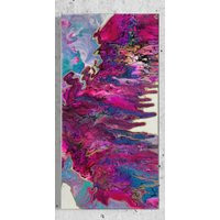 Acrylic Painting On Canvas/ Fluid Art Painting/ Abstract Original Custom 10x20 | Etsy (US)