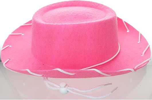 Amazon.com: GIFTEXPRESS Felt Pink Cowboy Hat, Western Cowgirl Hat Dressup Play Costume, Country S... | Amazon (US)