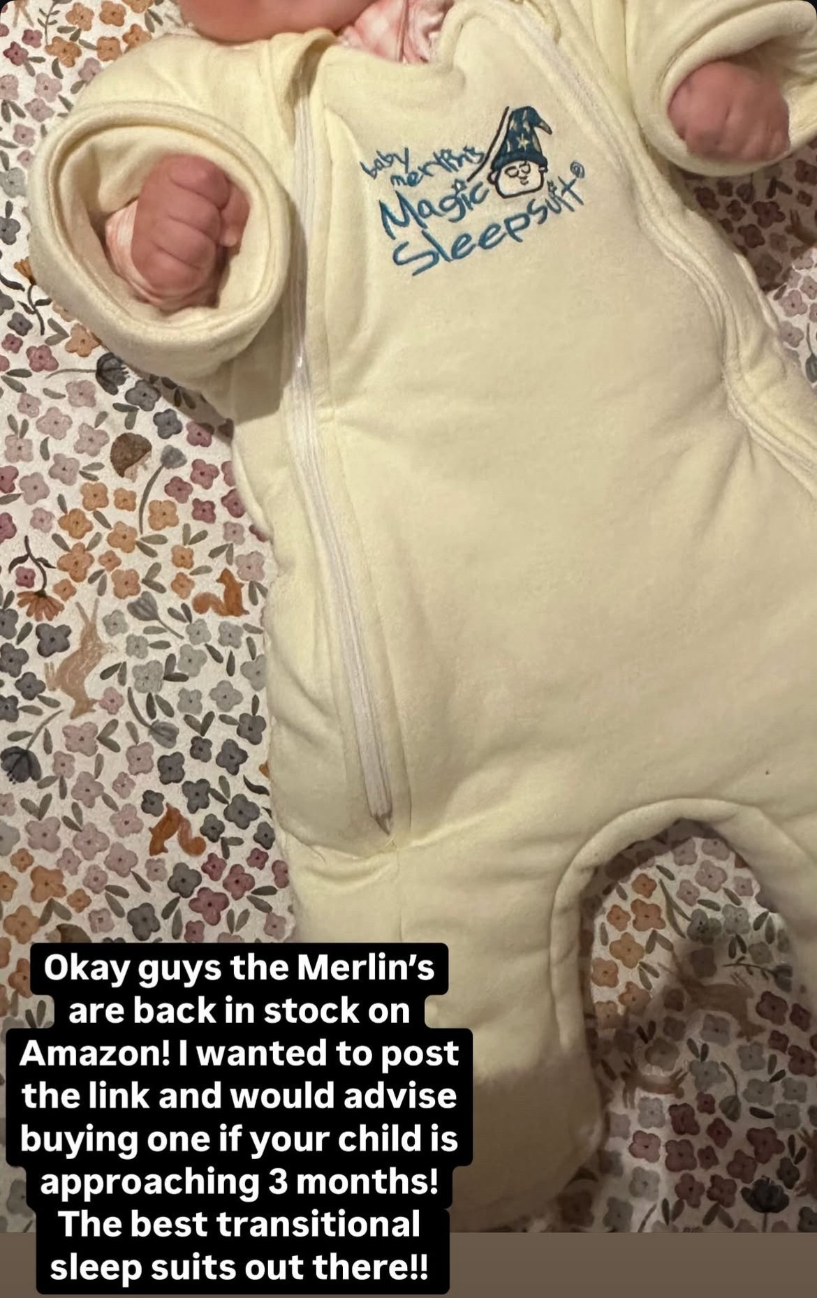 The Merlin's are back in stock on Amazon! I would advise buying one if your child is approaching 3 months! The best transitional sleep suits out there!! 

#LTKBaby #LTKBump #LTKFindsUnder100