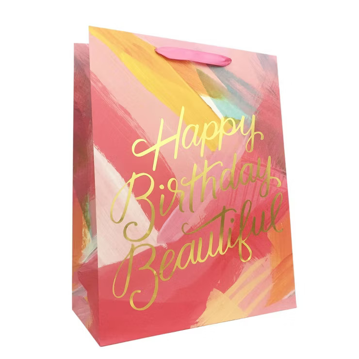 "Happy Birthday Beautiful" Medium Gift Bag - Spritz™ | Target
