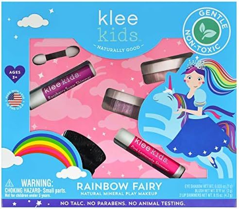 Luna Star Naturals Klee Kids Natural Mineral Makeup 4 Piece Kit (Rainbow Fairy) | Amazon (US)